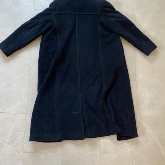 LL Bean Long Black Coat - Picture 3 of 10